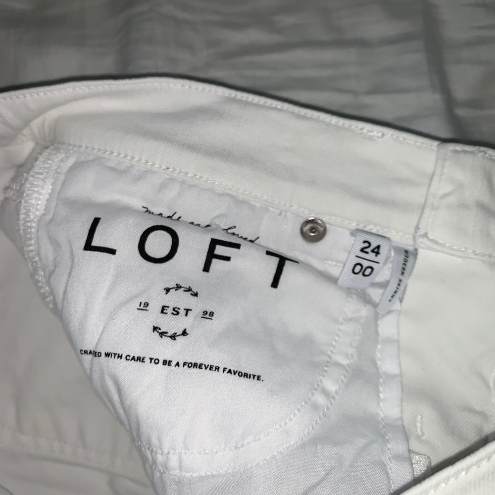 Loft white ankle skinny jeans - Picture 4 of 4